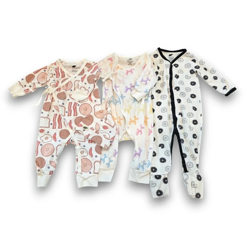 Monica and Andy Set Romper One Piece Pajamas Infant 6-9 Months